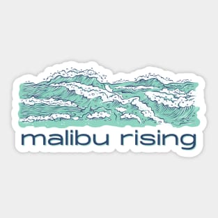 Malibu Rising Taylor Reid Book Novel Illustration Sticker